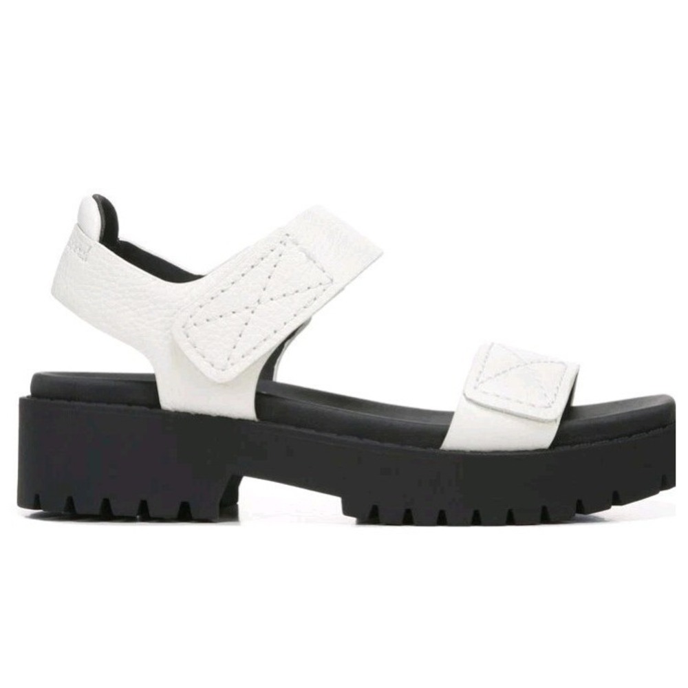 Zodiac Bailey Ankle Strap White Leather Sandals 7.5 - Picture 2 of 8